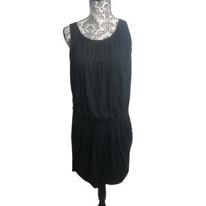 BCBG Maxazria Black Slouch Dress S Pockets